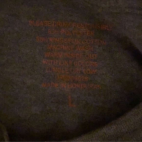 NEW Bulleit Bourbon Unisex Gray & Orange Tee - Picture 3 of 7